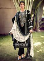 Pure Lawn Black Casual Wear Printed Salwar Suit